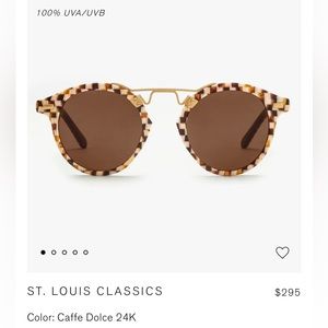 Krewe St. Louis Classics Sunglasses (Color Caffe Dolce 24K)
